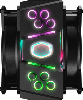 Устройство охлаждения(кулер) Cooler Master MA410M ARGB Soc-AM4/1151/1200/2066 4-pin 6-31dB Al+Cu 150W 820gr LED Ret от магазина РЭССИ