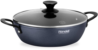 Сотейник Rondell Evolution-R RDA-799 d=26см (с крышкой) графитовый от магазина РЭССИ