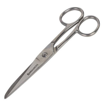 Цельнометаллические ножницы BRAUBERG Professional 150 мм классической формы 237101 от магазина РЭССИ