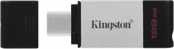 Флеш Диск Kingston 128Gb DataTraveler 80 Type-C DT80/128GB USB3.0 черный от магазина РЭССИ