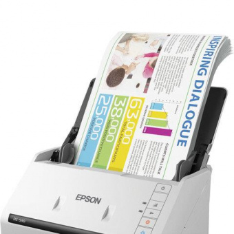 Сканер протяжный Epson WorkForce DS-530II (B11B261401/502) A4 белый/черный от магазина РЭССИ