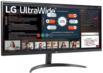 Монитор LG 34" UltraWide 34WP500-B черный IPS LED 21:9 HDMI матовая 250cd 178гр/178гр 2560x1080 FreeSync FHD 5.9кг от магазина РЭССИ