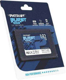 Накопитель SSD Patriot SATA III 1.92Tb PBE192TS25SSDR Burst Elite 2.5" от магазина РЭССИ