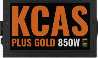 Блок питания Aerocool ATX 850W KCAS PLUS GOLD 850W ARGB 80+ gold 24+2x(4+4) pin APFC 120mm fan color LED 8xSATA RTL от магазина РЭССИ
