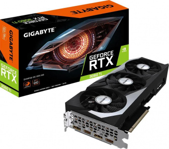Видеокарта Gigabyte PCI-E 4.0 GV-N306TXGAMING OC-8GD NVIDIA GeForce RTX 3060Ti 8192Mb 256 GDDR6X 1665/19000 HDMIx2 DPx2 HDCP Ret от магазина РЭССИ