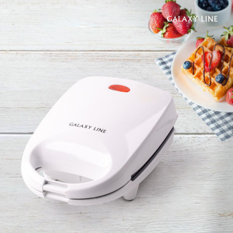 Вафельница Galaxy Line GL 2970 650Вт белый от магазина РЭССИ