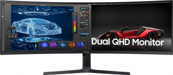 Монитор Samsung 49" LS49A950UIIXCI черный VA LED 32:9 HDMI M/M матовая HAS Piv 250cd 178гр/178гр 5120x1440 120Hz DP 2K USB 14.6кг от магазина РЭССИ