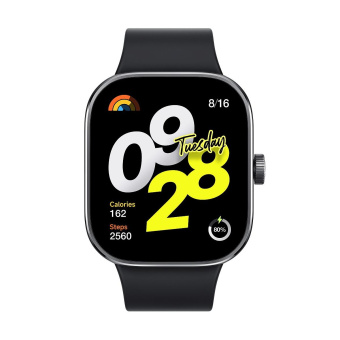 Смарт-часы Xiaomi Redmi Watch 4 1.97" AMOLED корп.черный рем.черный разм.брасл.:135-205мм (BHR7854GL) от магазина РЭССИ
