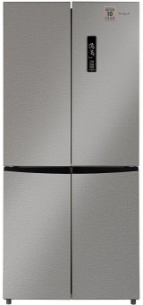 Холодильник Weissgauff WCD 450 X NoFrost Inverter 2-хкамерн. нержавеющая сталь (двухкамерный) от магазина РЭССИ