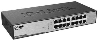 Коммутатор D-Link DES-1016D/H1A 16x100Mb неуправляемый от магазина РЭССИ