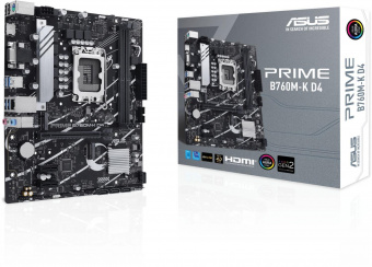 Материнская плата Asus PRIME B760M-K D4 Soc-1700 Intel B760 2xDDR4 mATX AC`97 8ch(7.1) GbLAN RAID+VGA+HDMI от магазина РЭССИ