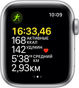 Смарт-часы Apple Watch SE A2351 40мм OLED корп.серебристый рем.синий омут разм.брасл.:130-200мм (MKNY3LL/A) от магазина РЭССИ