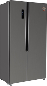 Холодильник Weissgauff WSBS 500 NFX Inverter 2-хкамерн. нержавеющая сталь от магазина РЭССИ
