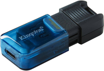 Флеш Диск Kingston 256Gb DataTraveler 80 M Type-C DT80M/256GB USB3.2 черный от магазина РЭССИ