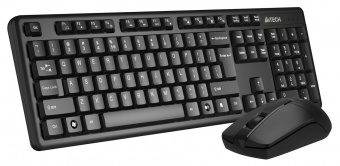 Клавиатура + мышь A4Tech 3330N клав:черный мышь:черный USB беспроводная Multimedia от магазина РЭССИ