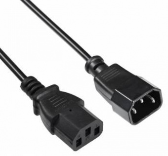 Кабель-удлинитель Buro AN23-1008 IEC C13 IEC C14 1.8м черный от магазина РЭССИ