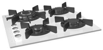 Газовая варочная поверхность Hyundai HHG 6437 WG белый от магазина РЭССИ