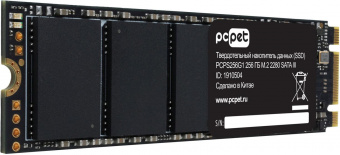 Накопитель SSD PC Pet SATA III 256Gb PCPS256G1 M.2 2280 OEM от магазина РЭССИ