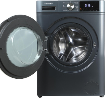 Стиральная машина SunWind SWFD8401 класс: B загр.фронтальная макс.:8кг (с сушкой) темно-серый от магазина РЭССИ