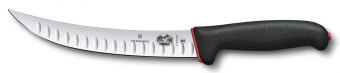 Нож кухонный Victorinox Fibrox Dual Grip Slaughter (5.7223.20D) стальной для забоя и разделки туш лезв.200мм прямая заточка черный от магазина РЭССИ