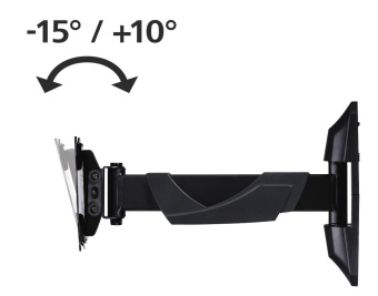 Кронштейн для телевизора Hama FULLMOTION черный 10"-26" макс.25кг настенный от магазина РЭССИ