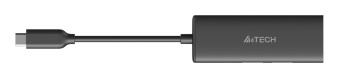 Разветвитель USB-C A4Tech DST-40C 2порт. серый от магазина РЭССИ