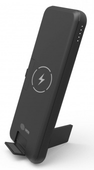 Мобильный аккумулятор Cactus CS-PBFSQT-10000 10000mAh 3A 1xUSB беспров.зар. черный от магазина РЭССИ