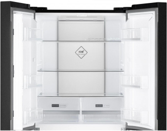 Холодильник Weissgauff WCD 450 XB NoFrost Inverter 2-хкамерн. черный (двухкамерный) от магазина РЭССИ