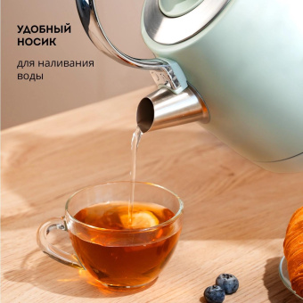 Чайник электрический Galaxy Line GL 0333 1.5л. 2200Вт мятный корпус: нерж.сталь (7010103330) от магазина РЭССИ