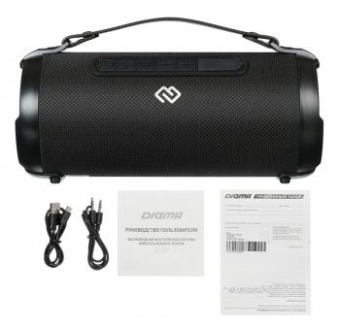 Колонка порт. Digma S-22 черный 15W 1.0 BT 1500mAh (SP2215B) от магазина РЭССИ