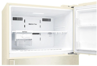 Холодильник LG GN-H702HEHL 2-хкамерн. бежевый глянц. линейный инверторный от магазина РЭССИ