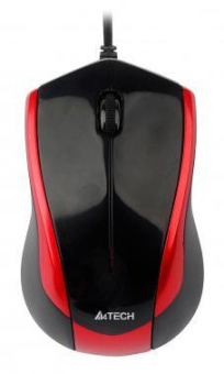 Мышь A4Tech V-Track Padless N-400 черный/красный оптическая (1000dpi) USB (3but) от магазина РЭССИ