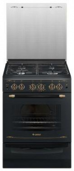 Плита Газовая Gefest ПГ 6100-02 0183 черный (стеклянная крышка) реш.чугун от магазина РЭССИ