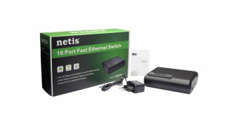 Коммутатор Netis ST3116P 16x100Mb неуправляемый от магазина РЭССИ