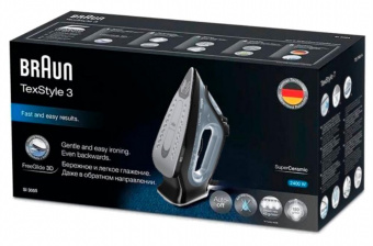 Утюг Braun SI3055BK 2400Вт серый/черный от магазина РЭССИ