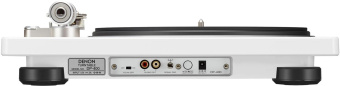 Проигрыватель винила Denon DP-400F частично автоматический белый от магазина РЭССИ