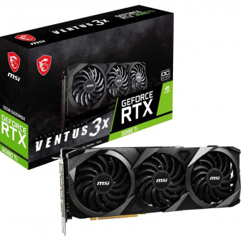 Видеокарта MSI PCI-E 4.0 RTX 3080 Ti VENTUS 3X 12G OC RU NVIDIA GeForce RTX 3080TI 12288Mb 384 GDDR6X 1695/19000 HDMIx1 DPx3 HDCP Ret от магазина РЭССИ
