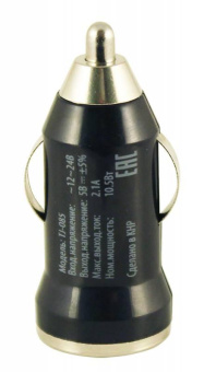 Автомобильное зар./устр. Buro TJ-084 5W 1A USB универсальное черный от магазина РЭССИ