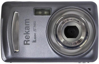 Фотоаппарат Rekam iLook S745i темно-серый 16Mpix 2.4" 1080 SD/MMC CMOS/AAA от магазина РЭССИ