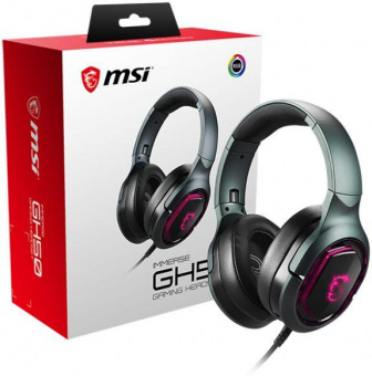 Наушники с микрофоном MSI Immerse GH50 черный 2.2м накладные USB оголовье (S37-0400050-SV1) от магазина РЭССИ
