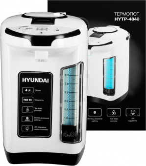 Термопот Hyundai HYTP-4840 4л. 750Вт белый/черный от магазина РЭССИ