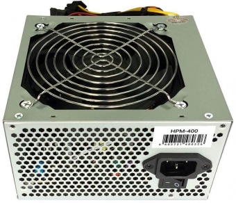 Блок питания Hiper ATX 400W HPM-400 (24+4+4pin) PPFC 120mm fan 3xSATA от магазина РЭССИ
