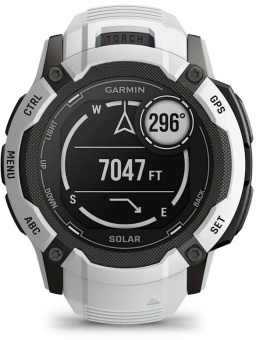 Смарт-часы Garmin Instinct 2X Solar 50мм 1" MIP корп.белый/черный рем.белый (010-02805-04) от магазина РЭССИ