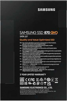 Накопитель SSD Samsung SATA III 1Tb MZ-77Q1T0BW 870 QVO 2.5" от магазина РЭССИ