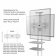 Подставка для телевизора Onkron TS1552 белый 40"-70" макс.60.5кг напольный мобильный от магазина РЭССИ