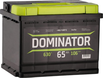 Аккумулятор DOMINATOR 6 СТ 65 Ач 1 L 630 А ССА 565107060 от магазина РЭССИ