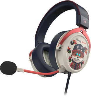 Наушники с микрофоном A4Tech Bloody M595 Proxy Boom бежевый/черный 2.3м мониторные USB оголовье (M595) от магазина РЭССИ