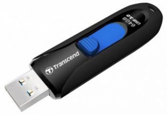Флеш Диск Transcend 64Gb Jetflash 790 TS64GJF790K USB3.0 черный от магазина РЭССИ