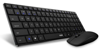 Клавиатура + мышь Rapoo 9300M клав:черный мышь:черный USB беспроводная Bluetooth/Радио Multimedia (18467) от магазина РЭССИ