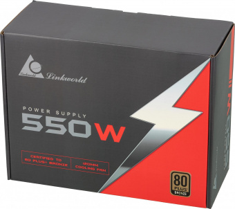 Блок питания LinkWorld ATX 550W LW-550B 80+ bronze (24+4+4pin) APFC 120mm fan 5xSATA RTL от магазина РЭССИ
